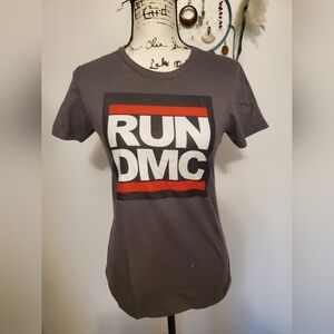 Next Level | Charcoal RUN DMC Graphic T-Shirt - Size: Medium